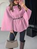 Belt Poncho Capes Women Black Cloaks Winter Coats Woman Bat Sleeve Cape Coats Fashion Women's Cape Jacket