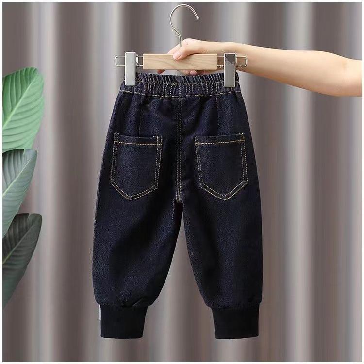 Boys' Pants Spring and Autumn Styles Children's Jeans Leg Binding Pants