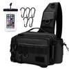 Fishing Shoulder Large Tackle Bag for Run and Gun Nda-style Bag, Bag, Multifunctional, Capacity, (Black)
