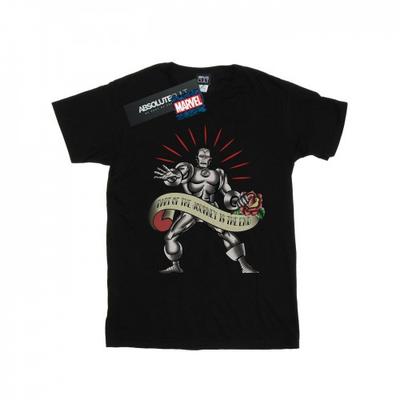 Camiseta masculina de tatuagem do Homem de Ferro The End