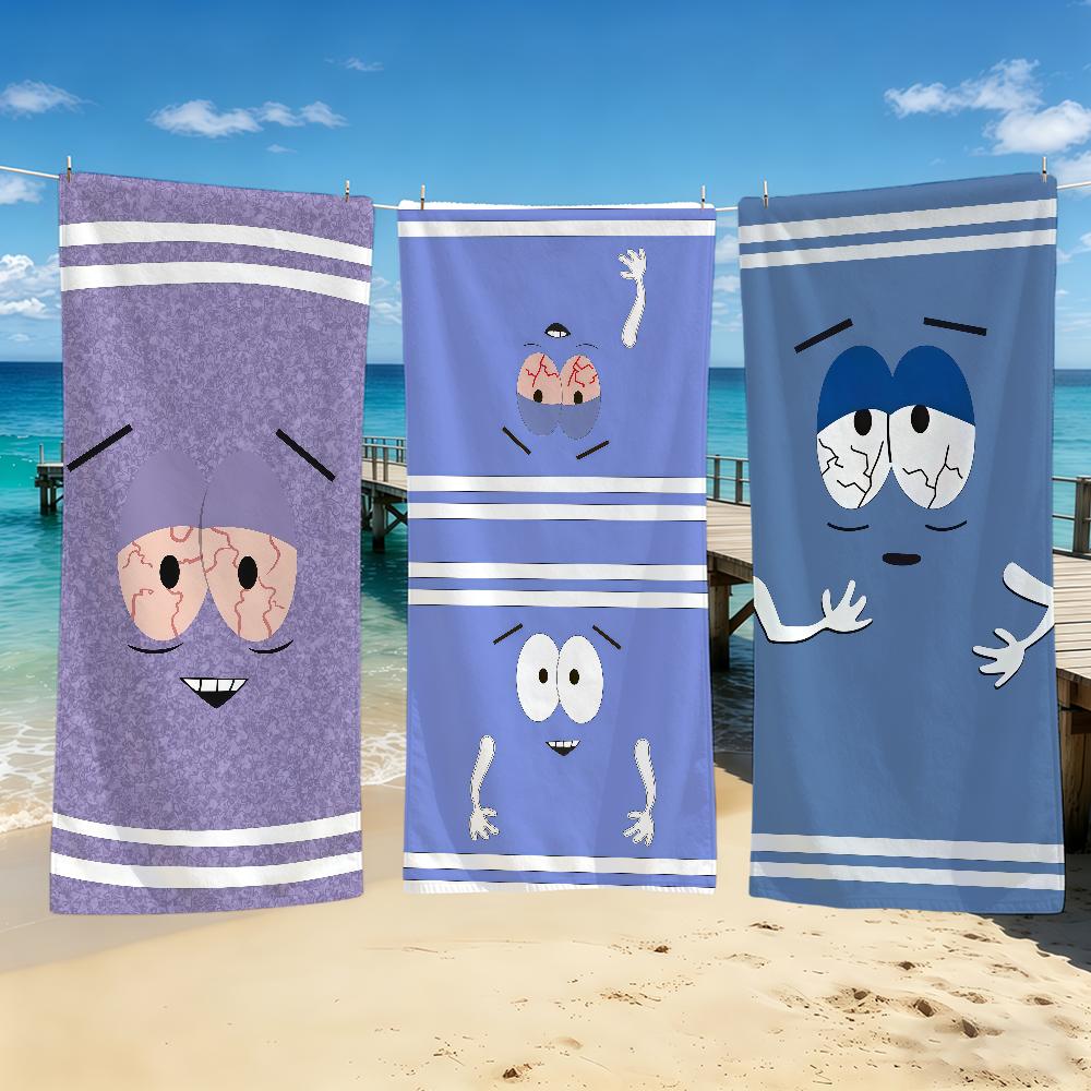 T-Towelie Cartoon Animation Towel For Outdoor Camping Beach Towel Super Absorbent Quick-Drying Summer Towel