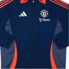Adidas Manchester United 2024-25 All-Weather Hooded Comfortable Casual Long Sleeve Jacket Men Jacket Deep-Blue IT1994