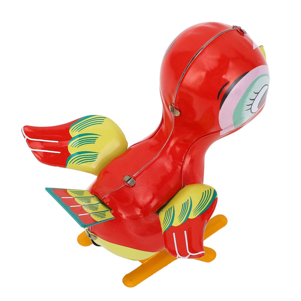 Retro Jumping Duck Wind Up Toy Interesting Vintage Animal Clockwork Toy Home Bar Decoration