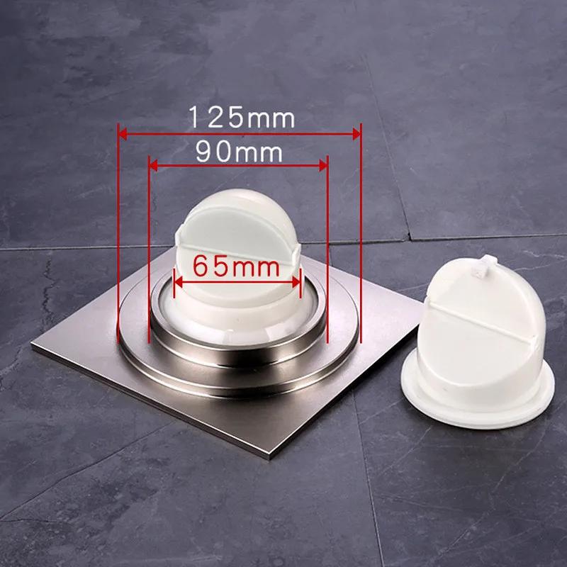 15x15cm Brass Floor Drain Stripe Anti-Odor Drain Super Bigger Square Water Drain Bathroom Accessories
