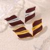 Qiong Yao Fashionable 18K Gold-Plated Stainless Steel Glaze Wing Earrings