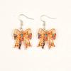 Cross-border New Cute Floral Crossbow Bow Earrings Flat Acrylic Thanksgiving Creative Earrings