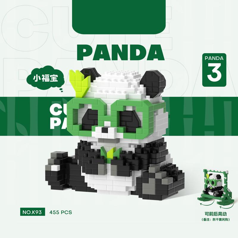 Panda 3d Constructor Micro Brick Small Particle Assembled Diamond Building Block for Children Boys 6 To 10 Year Games Child Gift