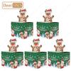 1-10PCS Christmas Gift Father Christmas Elk Christmas Tree Pattern Money Draw Surprise Box Festive Small Gifts Party Supplies