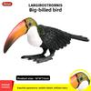Simulated Wild Animal Big Billed Bird Ramphastos Toco Model Ornament Toys
