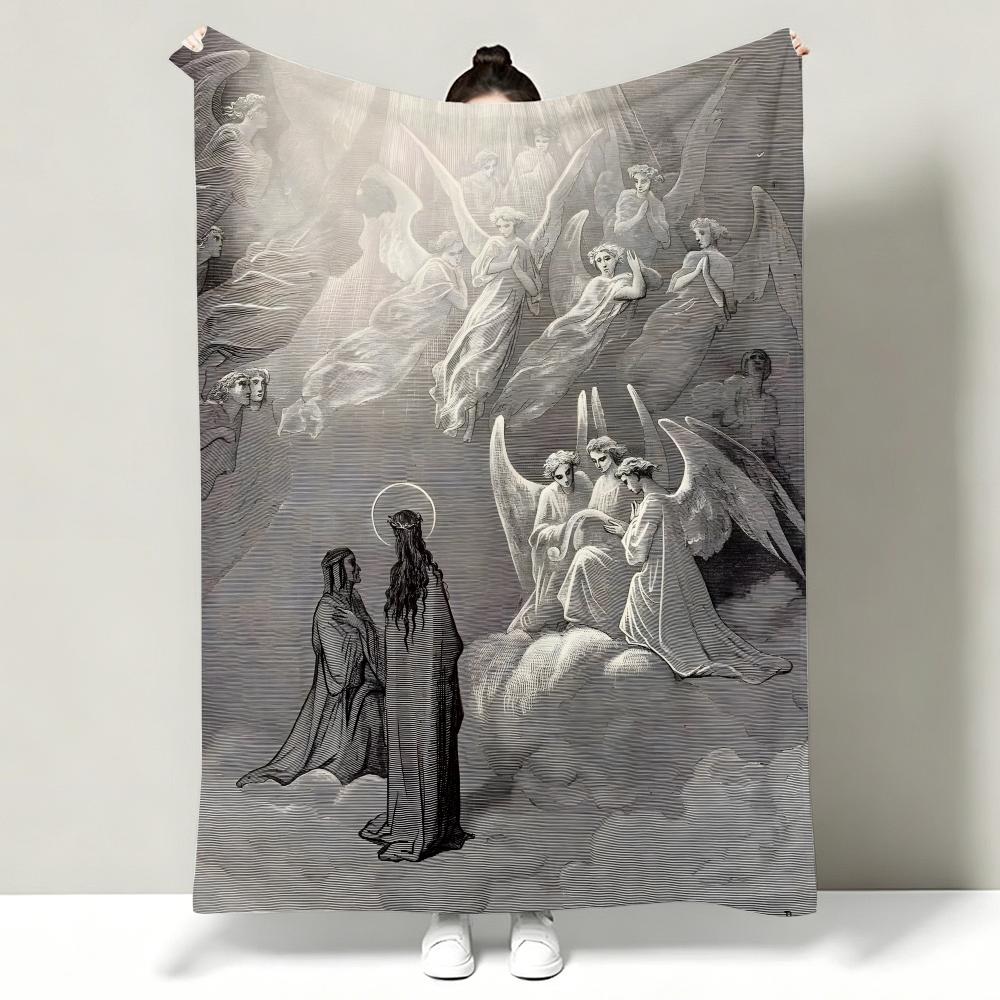 Artist GGustave DDore Throw Soft Warm Flannel Throw Blanket Multiuse for Sofa Bed Office Nap