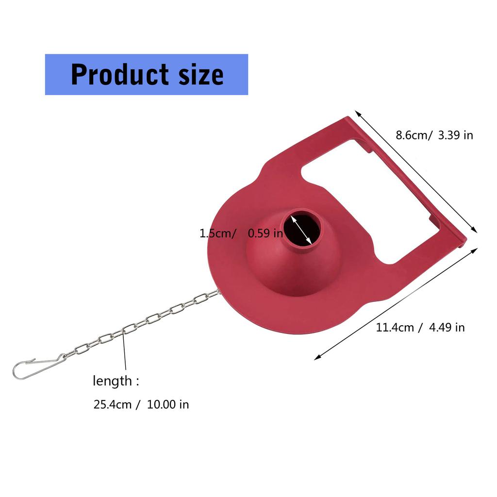 2Pcs Universals Toilet Flapper Replacement High Performance Rubber Toilet Flapper for Most Standard Toilet Tanks