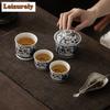 Pine Bamboo Plum Tea Set Complete Set Zen Tea Ceremony Set Tea Soaking Teapot And Tea Cup Set Chinese Tea Set Decoration Craft