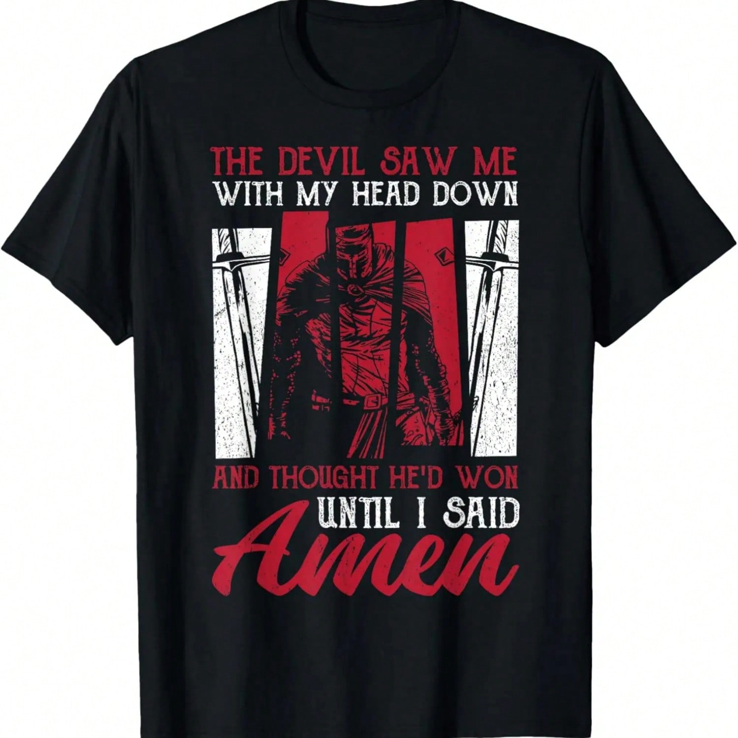 The Devil Saw Me With My Head Down Thought He D Won T-Shirt S разноцветный