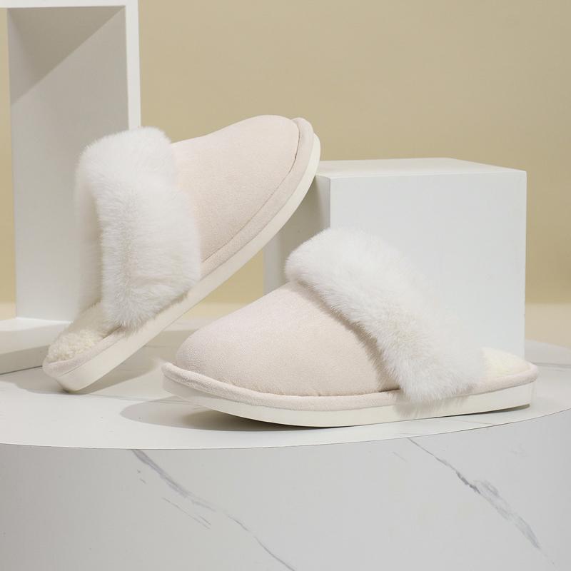 Fashion Winter Slippers Woman Warm Comfort Fluffy Slippers For Women Fur Plush Women's Slippers Designer House Shoes Female Footwear
