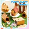 Blank Paper Gift Boxes Miniature Boxes Dog House Shaped Boxes Treat Gift Boxes  Home Decor