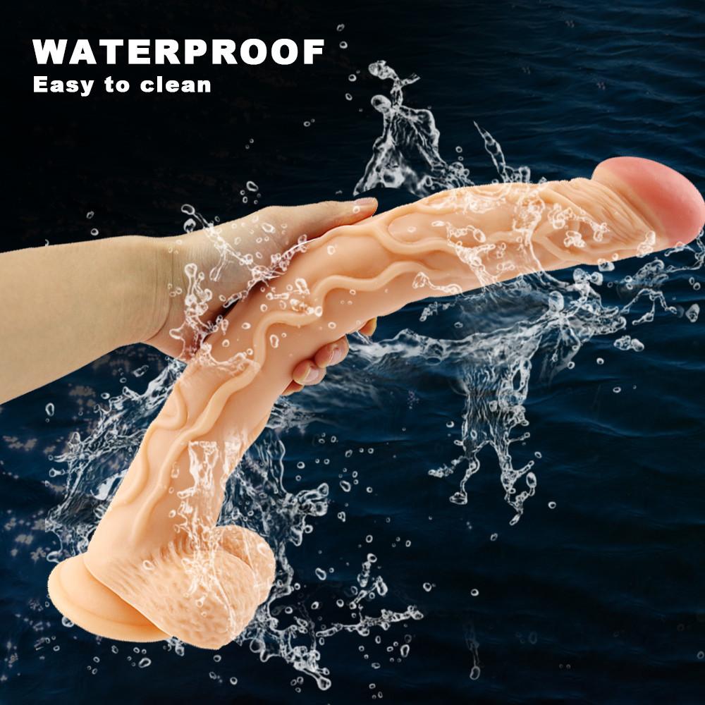 Lengthen Realistic Simulation Big Dildo with Strap Penis Sex Toy Female Vaginal Anal Masturbator with Suction Cup Lesbian