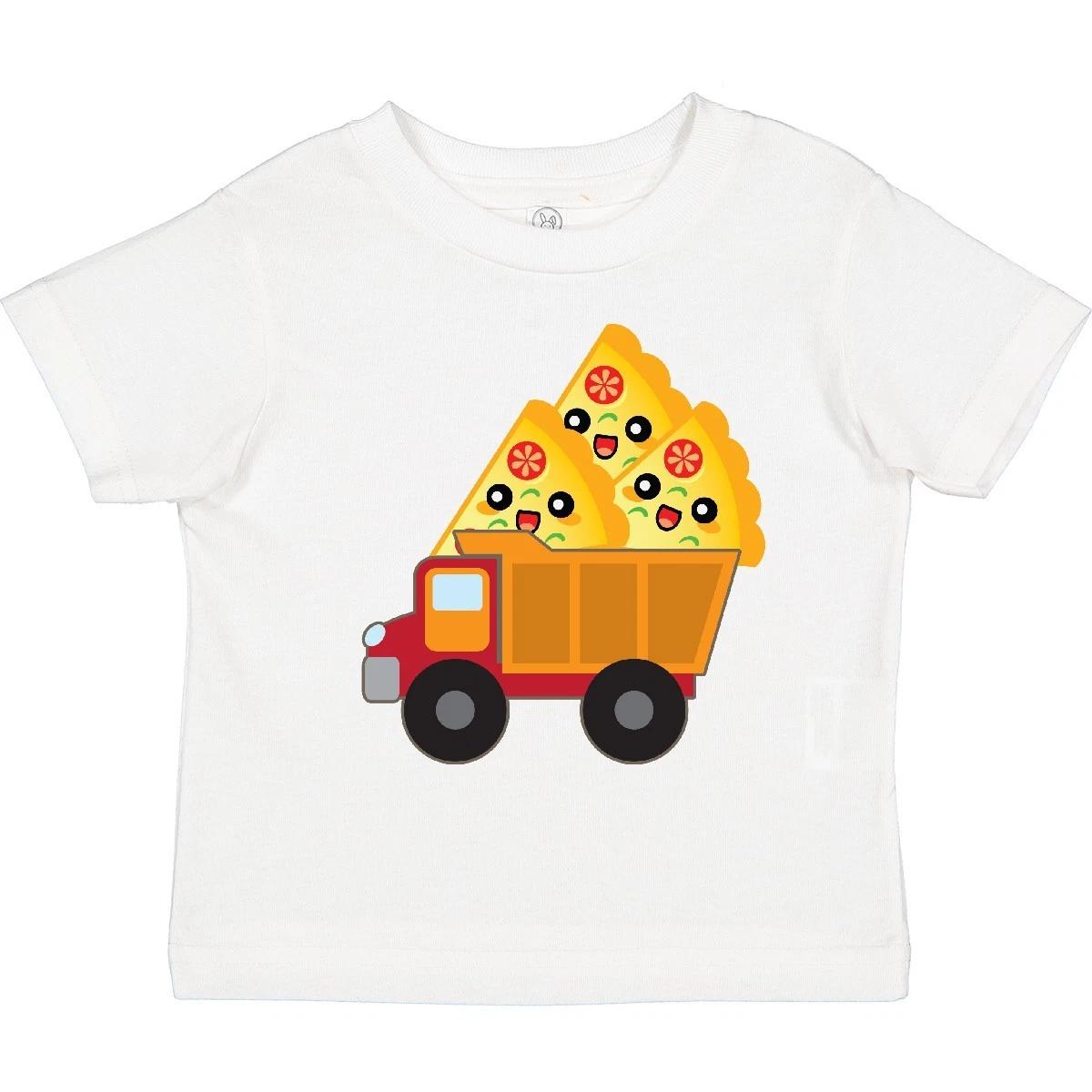 Inktastic Pizza Lover Food Truck Funny Toddler T-Shirt Cute Clothes Child Kid 140