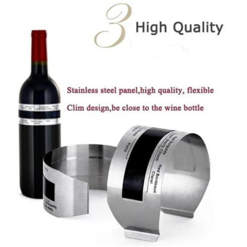 Wine Collar Thermometer Bar Beverage Tool Clever Wine Bottle Snap Thermometer Lcd Display Clip For Champagne Beer