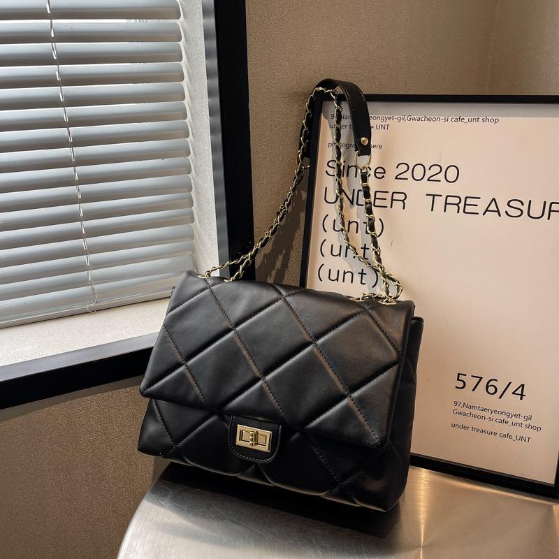 Textured Bag Rhombus Chain Small Bag Women's New Summer Women's Commuter Bag Underarm Bag