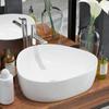 Day and Night - Day and Night White Ceramic Triangular Washbasin 50.5x41x12 Cm