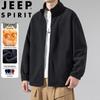 JEEP SPIRIT Men's Fleece Stand Collar Jacket