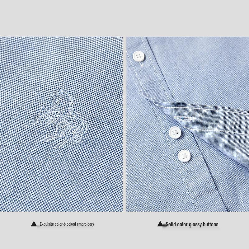 HLA Men's Long-Sleeve Oxford Shirt