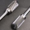 High Hardness Carbide Rotary File Burr Set 6/8/10/12/14/16mm for Machining Metals Up To HRC70 Smooth Finish Result