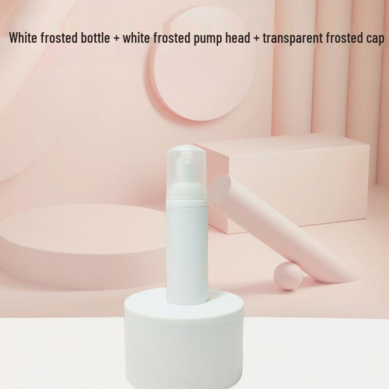 Matte Frosted Foam Face Wash & Eyelash Mousse Pump Bottle, 60ml