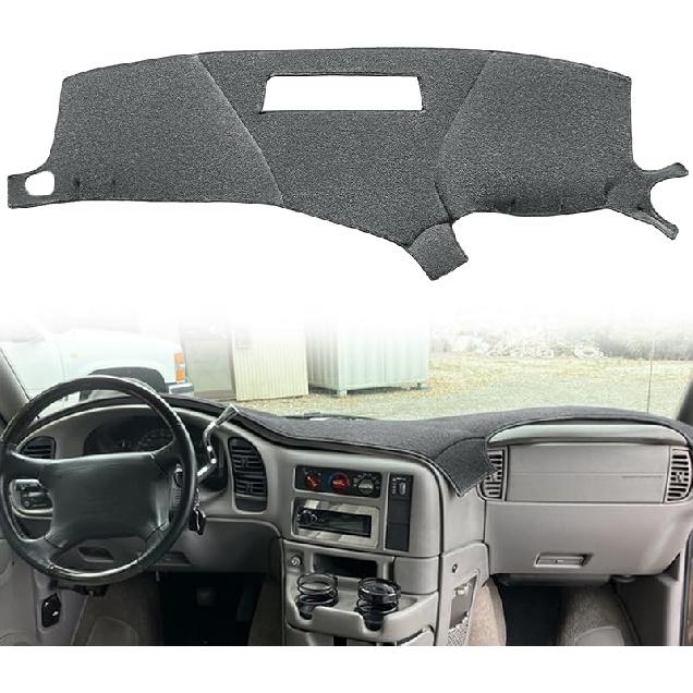 Dash Cover Mat Fit For Chevy Chevrolet Astro/GMC Safari Cargo Van Dashboard Cap Pad Carpet Protector K193 (Black)