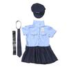 Polizistenkostüm Polizisten Cop Kostüm Polizei Hut Kleid Gürtel Fliege Set