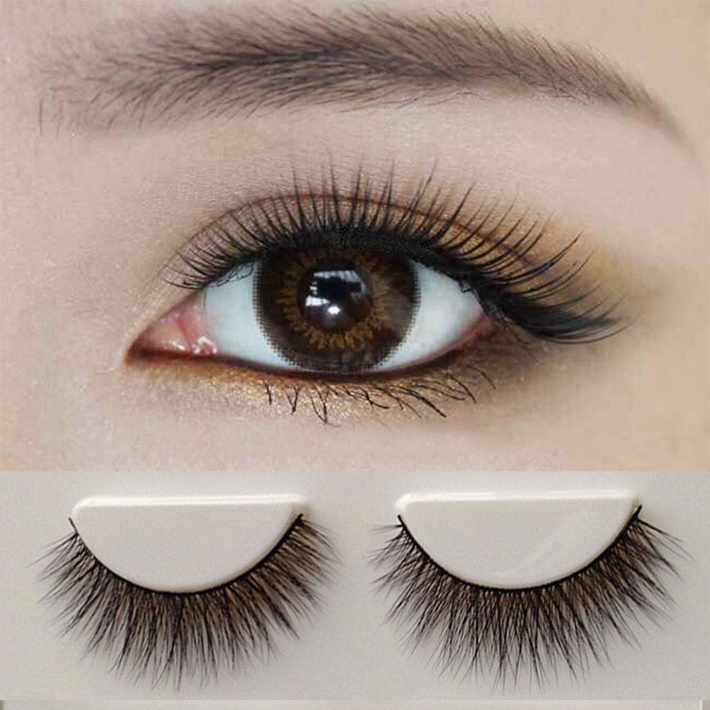 3 Pair Waterproof Handmade Mink Hair Thick Eye Lash Extension  3D Mink Natural Long False Eyelashes