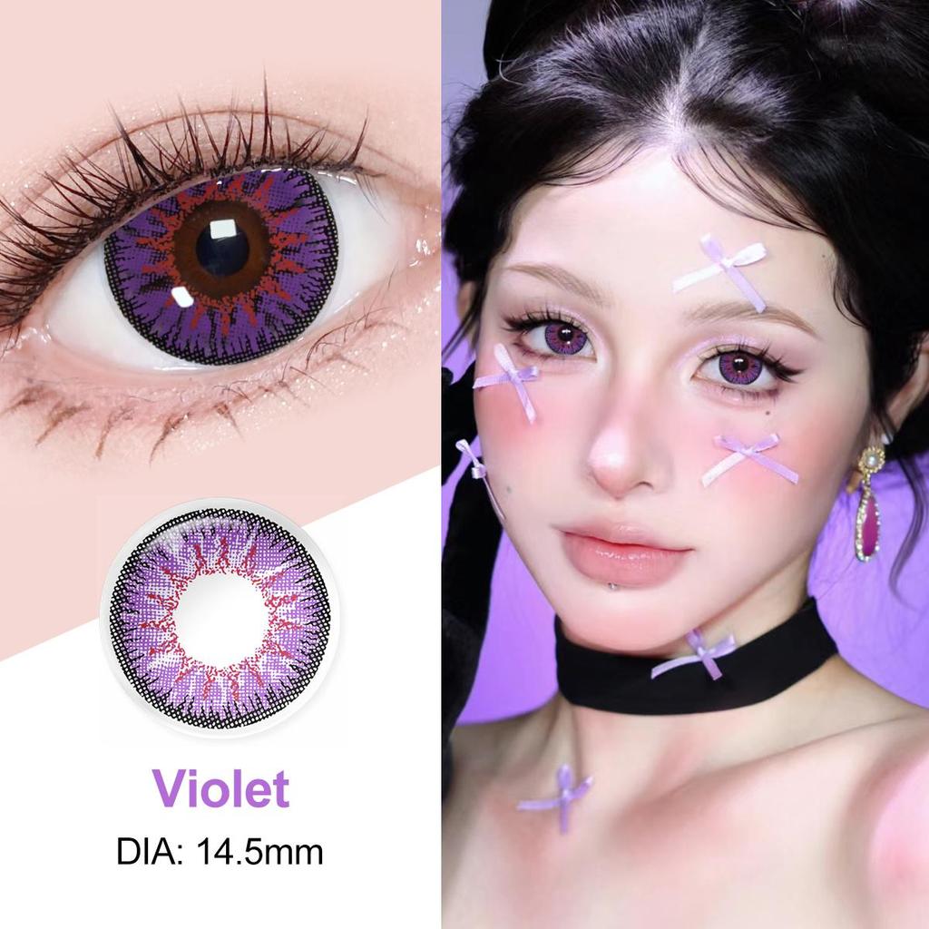 Magister Farbige Augenlinsen Farbige Kontaktlinsen für die Augen Kosmetische Schönheit Pupillen Rote Cosplay-Linsen 1 Paar Farblinsen