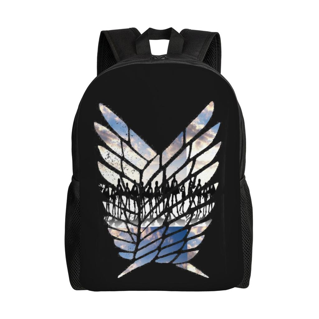 Wings of Freedom Shingeki No Kyojin  Anime Backpack Fashion High School Work Daypack Attacks on Titans Laptop Shoulder Bag Gift