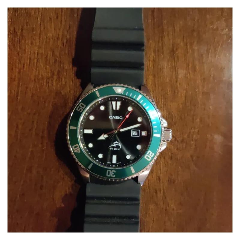 Casio STANDARD Series Swordfish Water Ghost Series 200m Waterproof Luminous Quartz Movement Resin Stainless Steel Strap Japanese and MDV-106B-1A3VCF