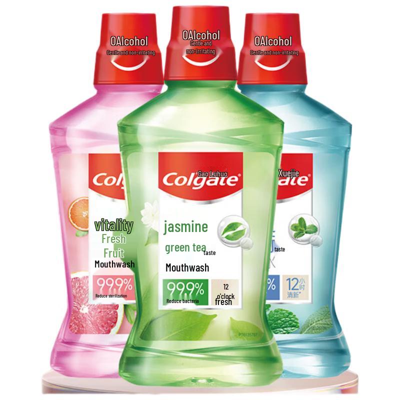

Colgate Peppermint Alcohol-Free Mouthwash Set