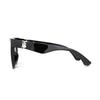 Burberry Temple Logo Irregular Sunglasses Unisex Couple Black