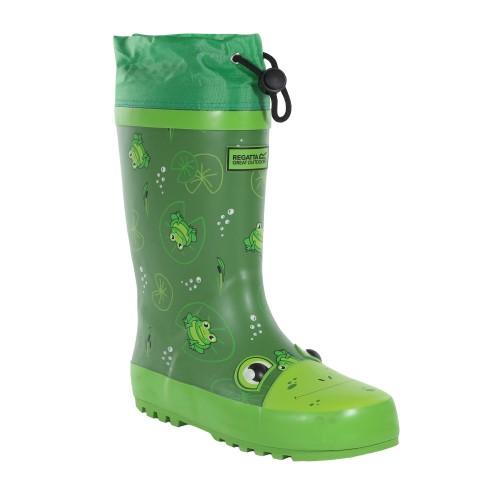 

Regatta Childrens/Kids Mudplay Jnr Frog Square Wellington Boots 12 UK