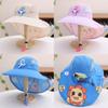 Kids' Mesh Sun Hat with Wide Brim & Shawl for Boys and Girls