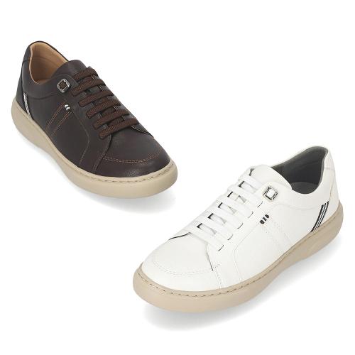 [ELCANTO] Matz Men s Webbing Band Sneakers 4cm LCMS53M439 D Brown-250