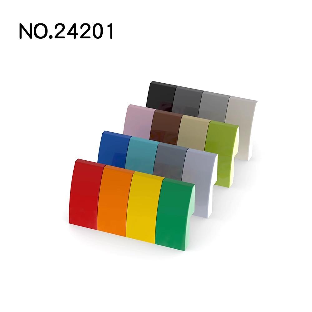 200pcs MOC Assembles Particles 24201 Slope Curved 2 x 1 Inverted Building Blocks DIY Model Educational High-Tech Spare Brain Toy