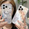 Gilding Marble Pattern Case For iPhone 17 Pro Max Coque iPhone 16 15 14 13 12 Pro Max 11 Clear TPU Silicone Soft Cover