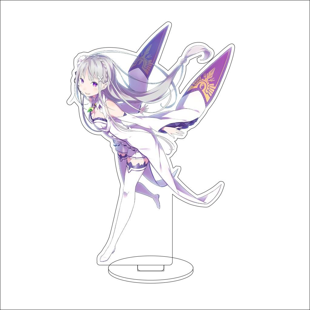 16CM Anime ZERO Starting Life in Another World Cosplay Acrylic Stand Ornaments Natsuki Subaru  Figure Stand Halloween Gift