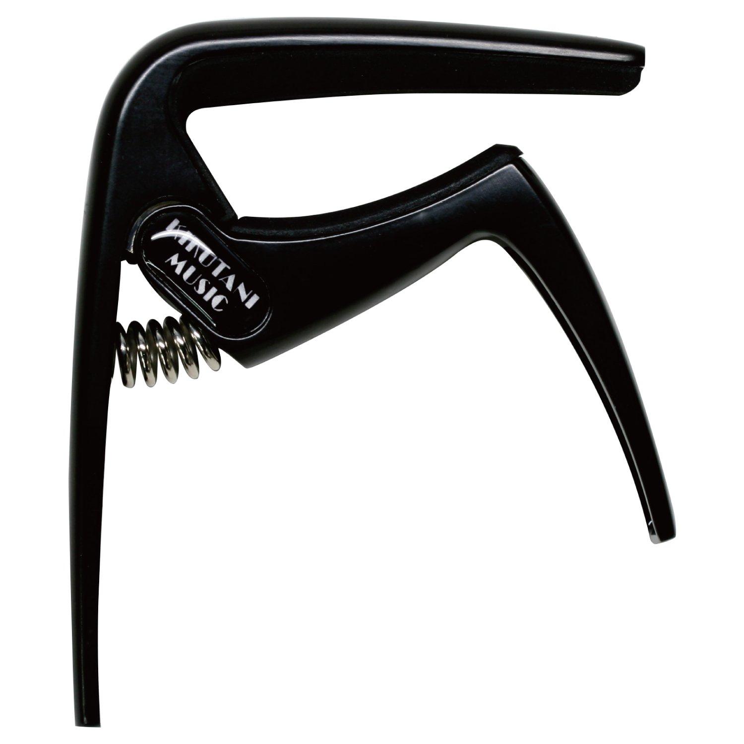 Kikutani Capo for Acoustic and Electric Black BLK One-Touch Capo, Guitars, GC-20 чёрный