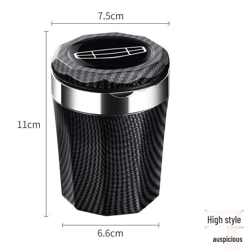 Geely Jiaji 2025 Car Ashtray: High Flame Retardant, Interior Mod with Lid & Light