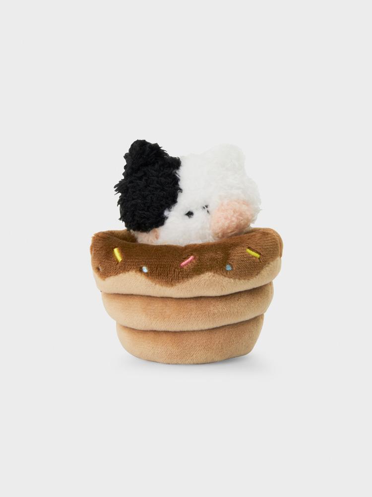 Line Friends MININI JENINI Bakery Chocolate Cornet Bread Plush Doll