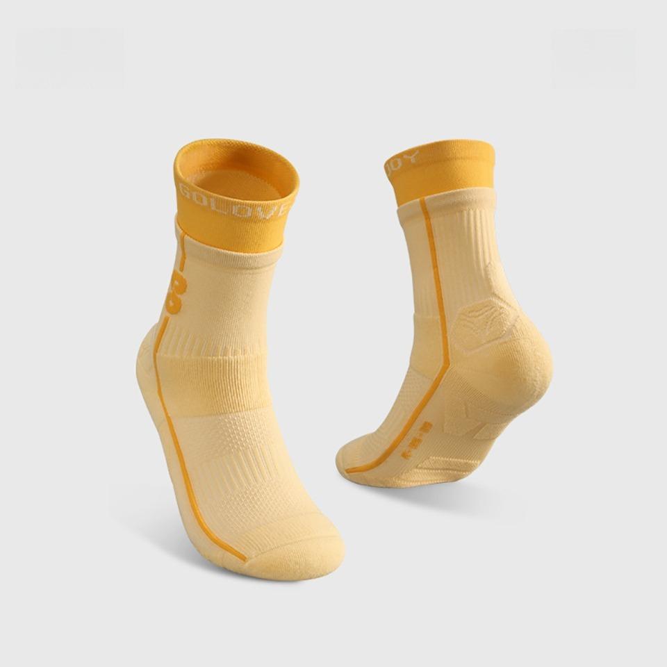 Gobygo Sommersportsocken Schweißabsorbierend Atmungsaktiv Stoßdämpfend Rutschfest Socken Outdoor Radfahren Basketball Tennis Socken