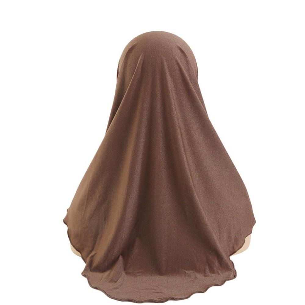 Chiffon Baotou Hat Double Layered Scarf Hat Instant Hijabs Headscarf Hat  Head Wrap