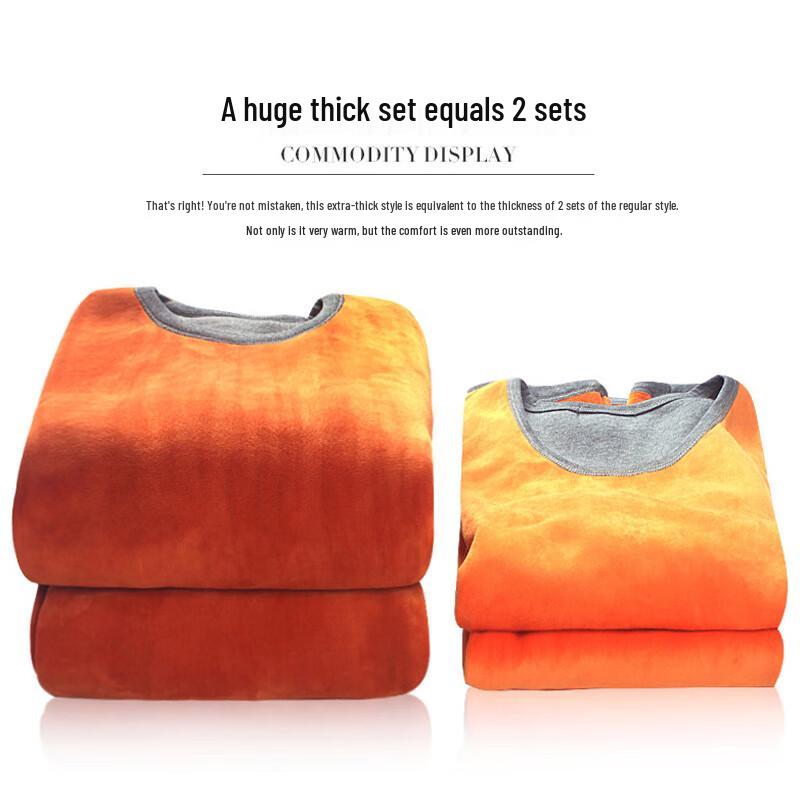 Milage Plus Size Thickened Fleece Thermal Underwear Set