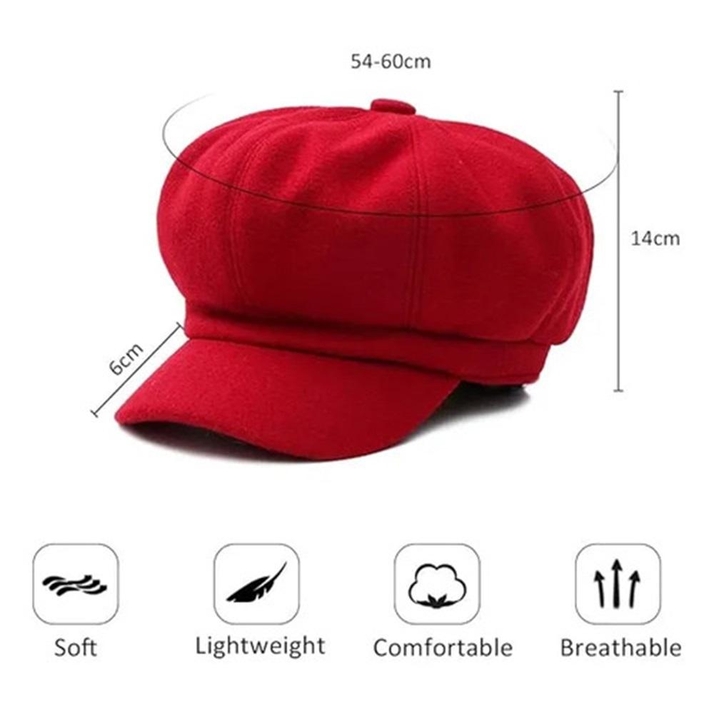54-60cmredelegant Women Beret Hat Leisure Travel Hat New