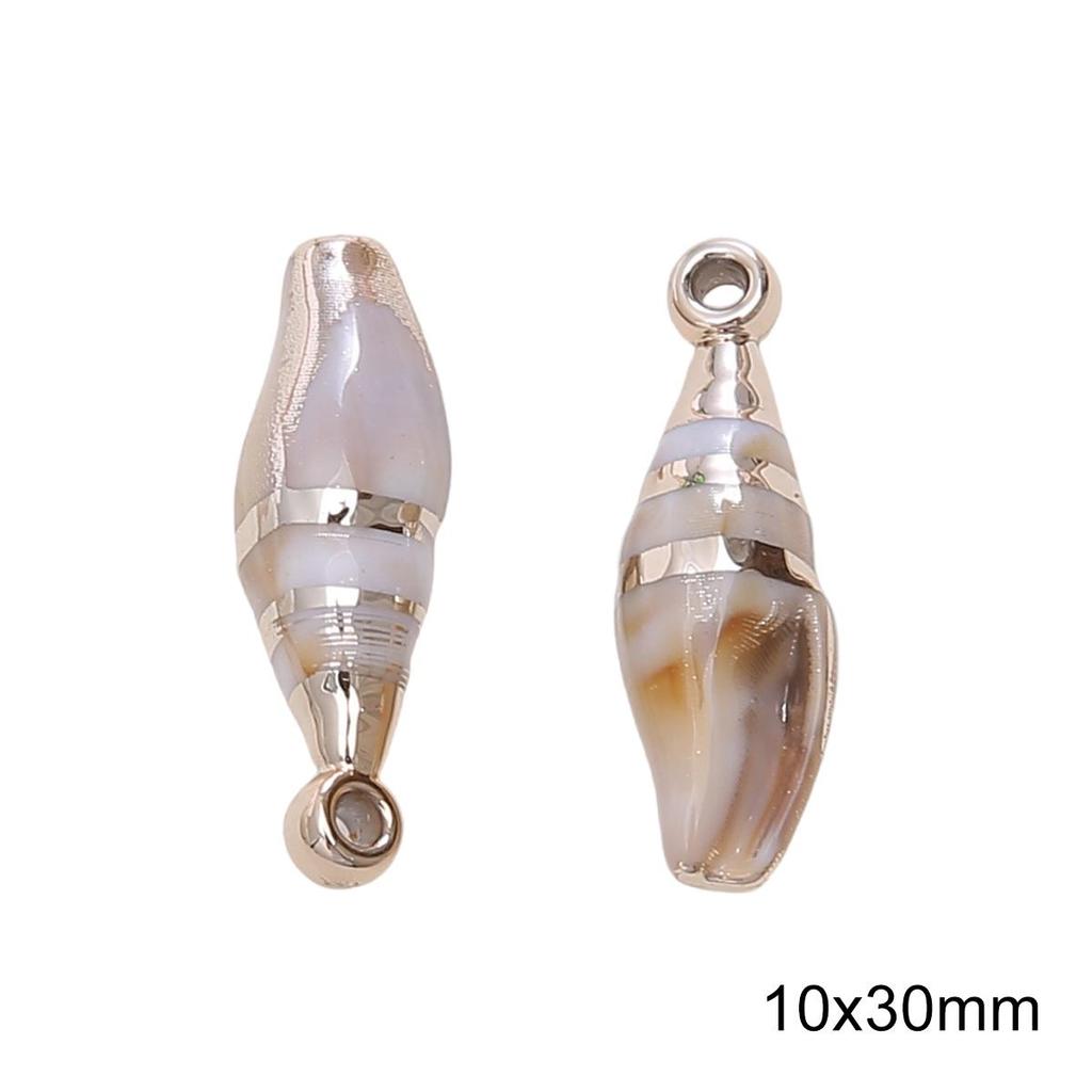1-10Pcs Acrylic Imitation Shell Pendant For DIY Necklace Bracelet Earrings Jewelry Making Craft Accessories